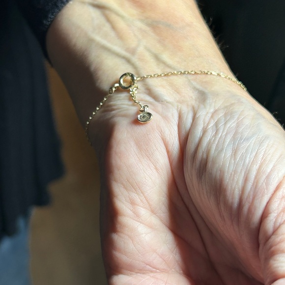 Silpada Gold Bracelet with Dainty Design and Sparkling Crystals new - Picture 2 of 5